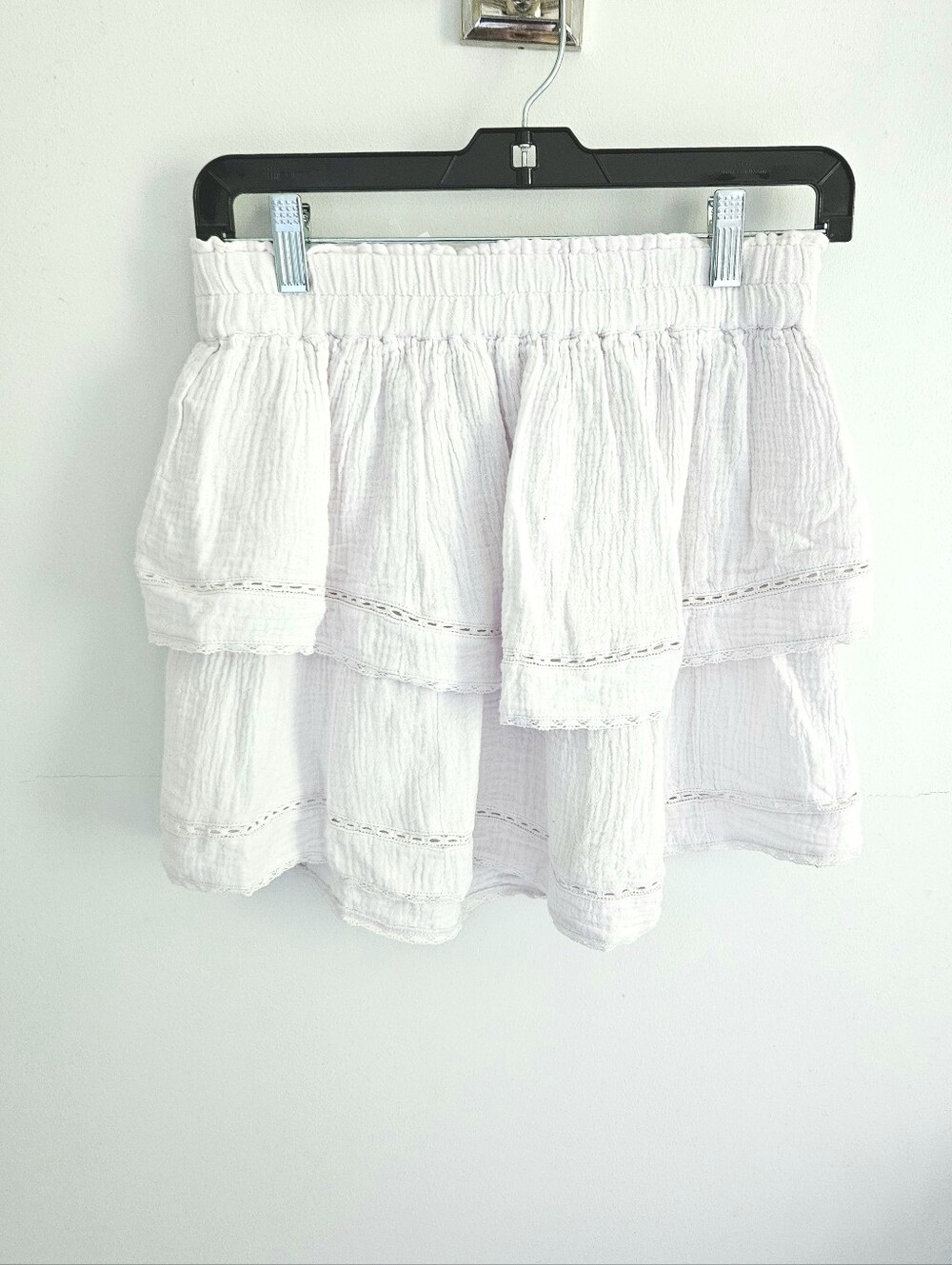 Aritzia Little Moon Pale Pink Gauze Mini Skirt NWT